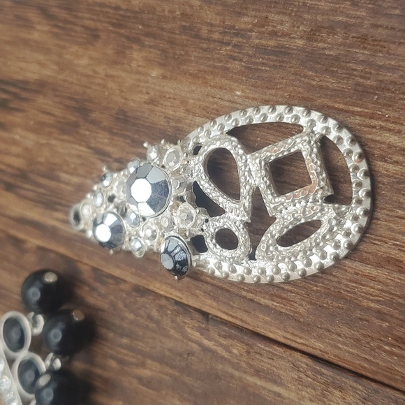Geometric lace teardrop necklace‎ pendant